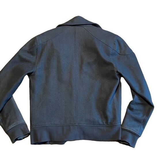 Morphine Generation MG Black lined moto jacket zippers wool & viscose S - Picture 4 of 15